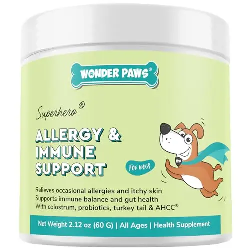 Wonder Paws Allergy and Immune Probiotics supplement powder for dogs