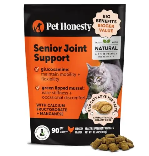 Pet Honesty cat hip and joint health supplement chews in chicken flavor