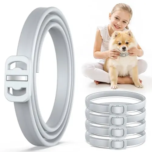Allyeah natural flea collar for dogs in a 4-pack