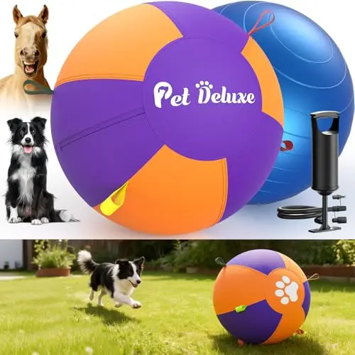 Pet Deluxe herding ball with handles for dogs