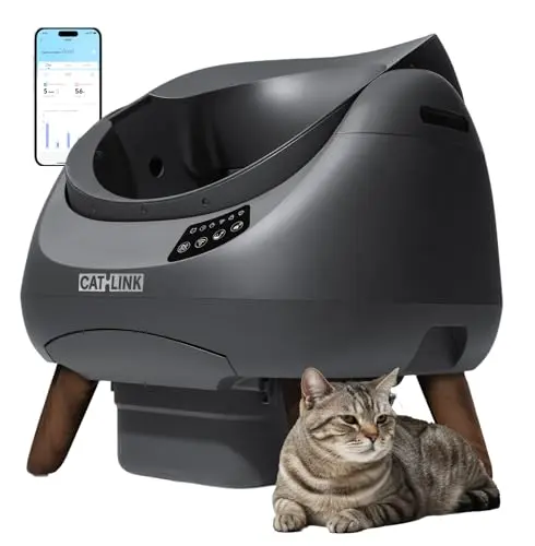 CATLINK Open-X grey automatic litter box with open top