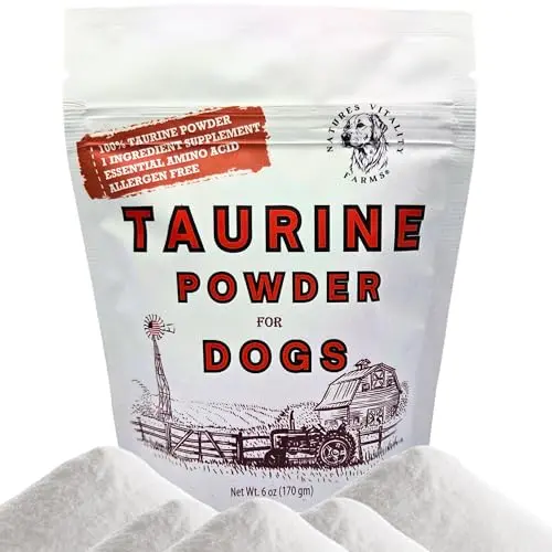 Natures Vitality Farms Taurine Powder for dogs unflavored supplement