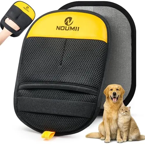 Noumii 2-pack pet hair removal gloves for furniture