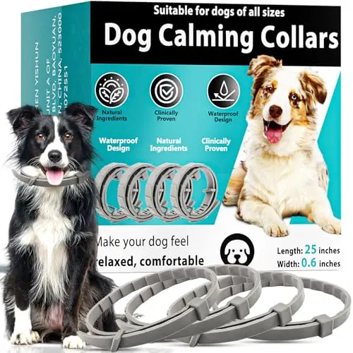 GIOVARA grey calming collar for dogs with bionic pheromone technology