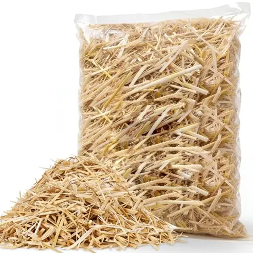 VNAKER.LTD 1-pound natural wheat straw for garden and bedding