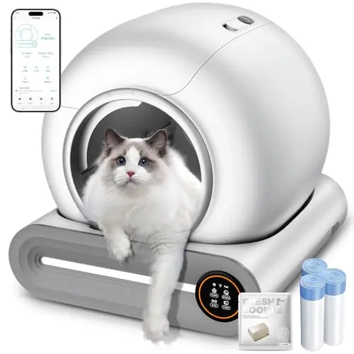 DuckSky 2026 upgraded self-cleaning litter box with ozone odor removal