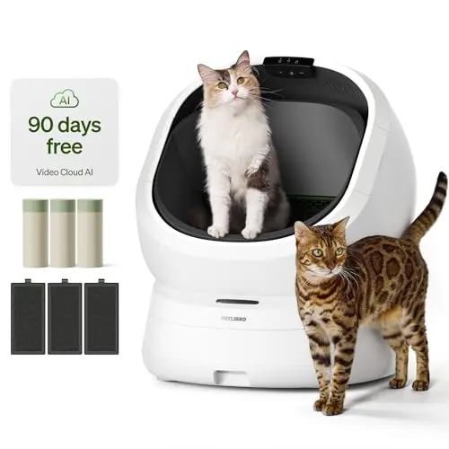 PETLIBRO automatic litter box with AI camera for multiple cats