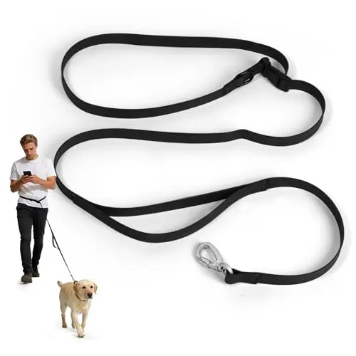 Cxqunzon adjustable crossbody or waist hands-free dog leash