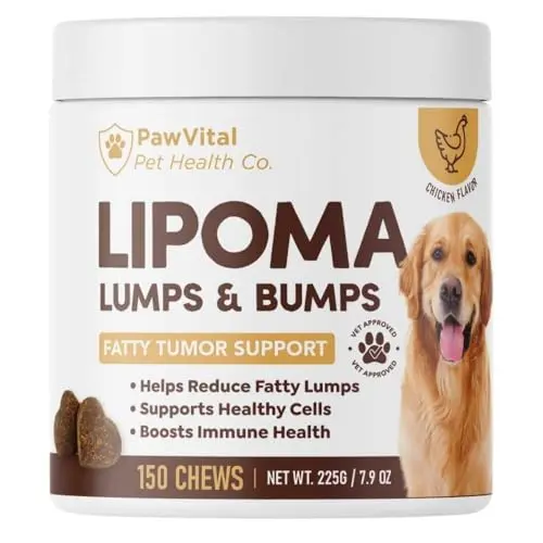 PawVital lipoma treatment chews for dogs with turkey tail