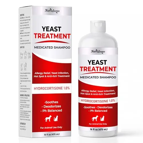 NutraLeonis Yeast Infection Treatment Dog Shampoo bottle
