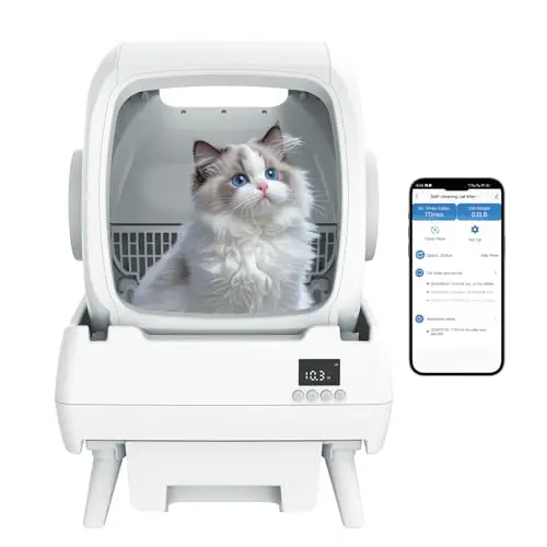 FRCFRC white automatic self-cleaning cat litter box