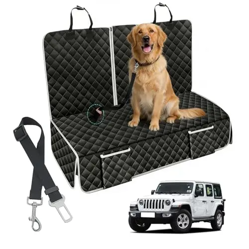 Erivis waterproof pet rear bench seat cover for Jeep SUV