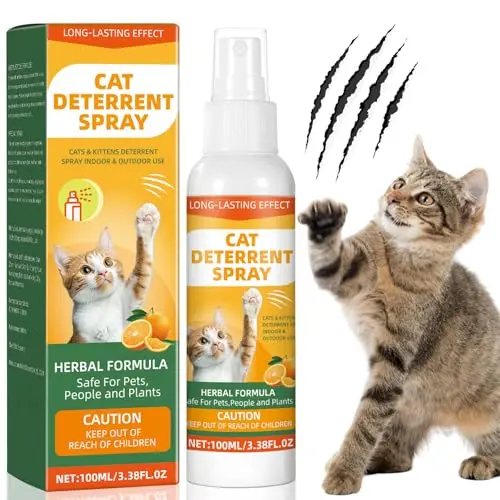 GDBadais orange bottle of cat repellent spray