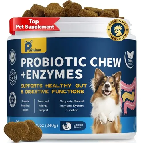 Petrivium probiotic pellets for dogs with chicken flavor