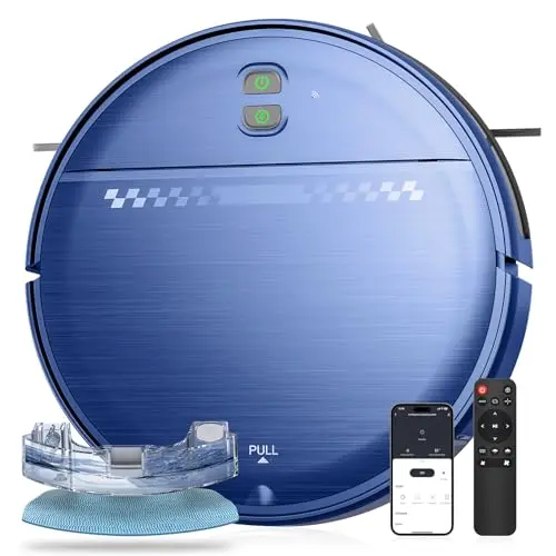 MANVN BR151 robot vacuum with 3D sensors avoiding a toy