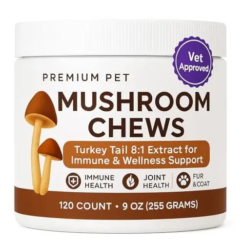 DXWXH premium pet mushroom chews for joint and immune health