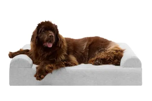 Big Barker orthopedic sofa dog bed with 7-inch foam and bolster design