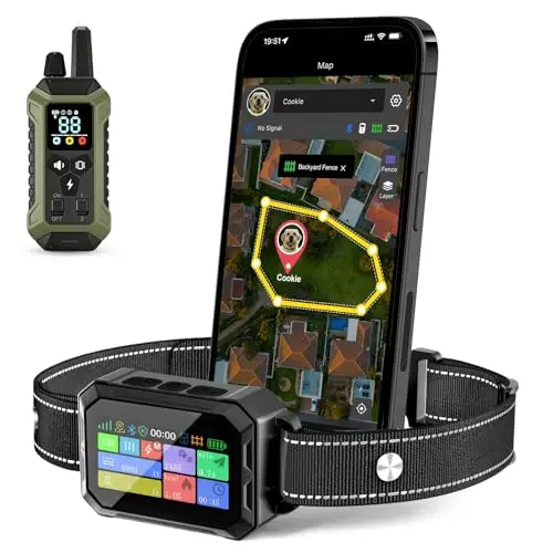 Lilyeel GPS wireless dog collar fence system with app