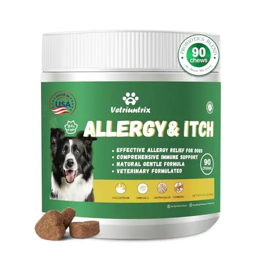 Vetriuntrix Dog Allergy Chews jar