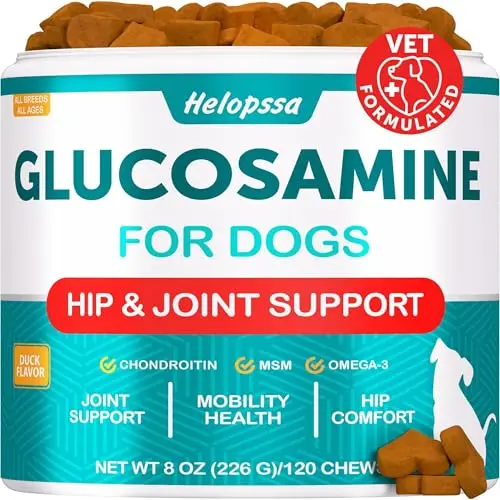 Helopssa high-potency glucosamine chews for dogs with omega-3