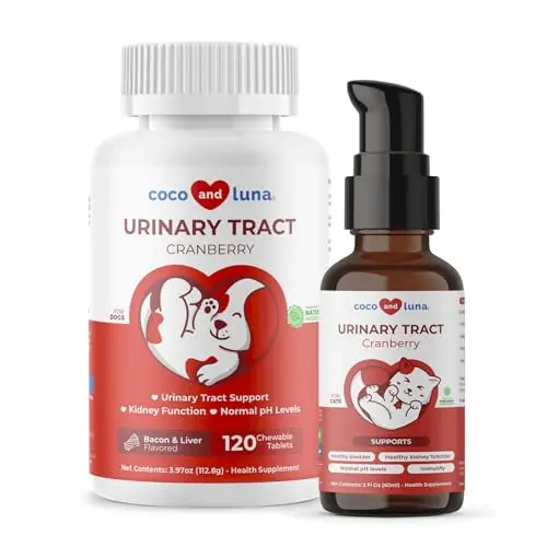 Coco and Luna Cranberry Supplement for Dogs liquid bottle