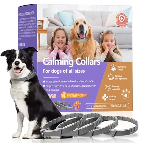 AIWOJIUJIU grey calming collar for dogs with natural pheromones